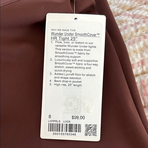 lululemon athletica Women's Deep Brown Leggings - Picture 4 of 7